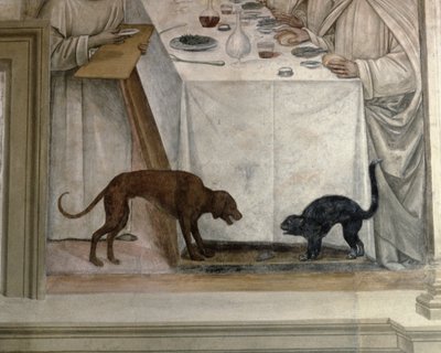 The Life of St. Benedict (detail) by L. and Sodoma, G. Signorelli